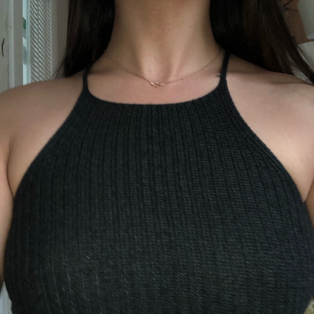 Brandy Melville black knit crop